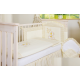 Conjunto de cama bebé  5 elementos urso estrela creme escuro